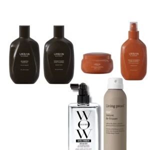 Routine cheveux domptés