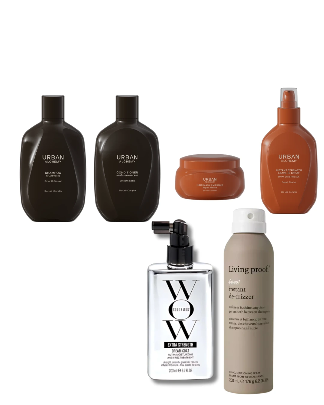 Routine cheveux domptés