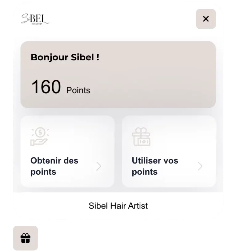 Système de fidélité - SIBEL HAIR ARTIST
